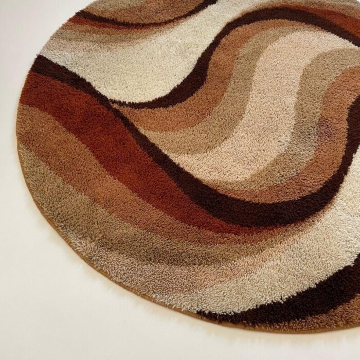 vintage wave high pile rya rug by prinstapijt desso netherlands 1970s 3