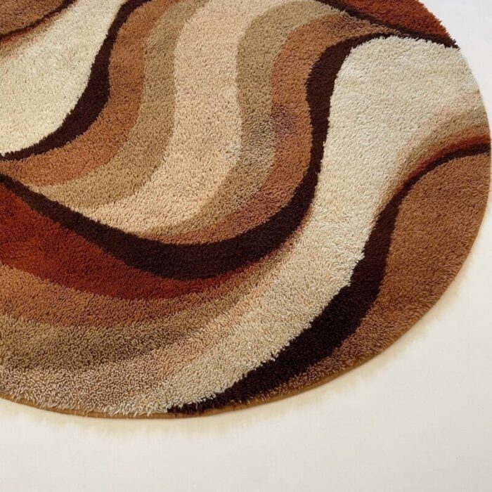 vintage wave high pile rya rug by prinstapijt desso netherlands 1970s 4