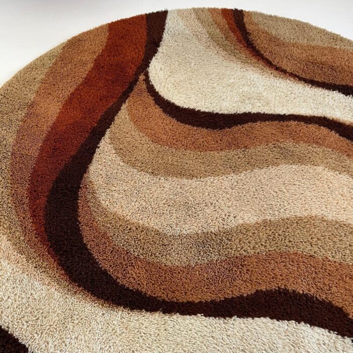 vintage wave high pile rya rug by prinstapijt desso netherlands 1970s 7