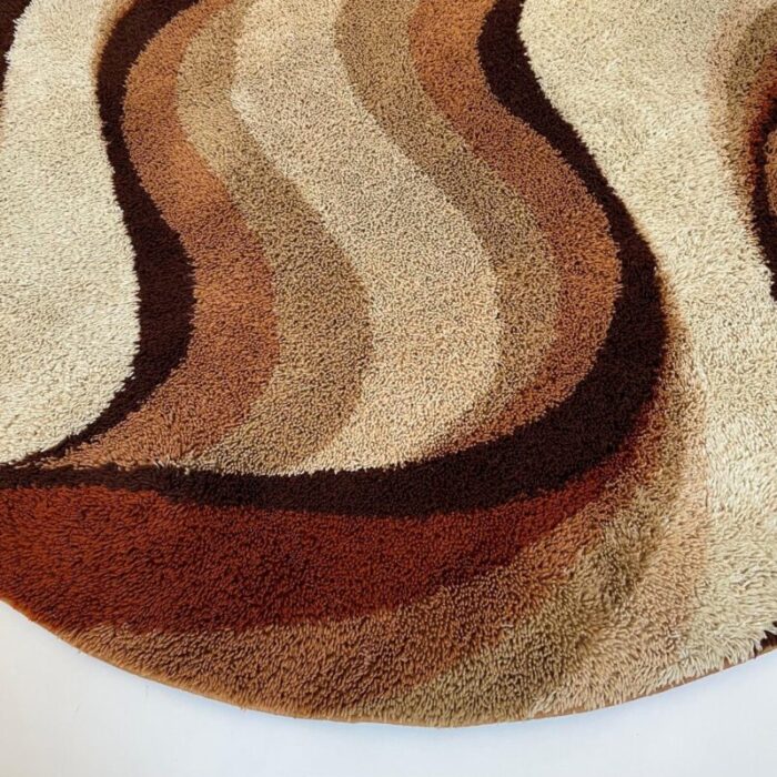 vintage wave high pile rya rug by prinstapijt desso netherlands 1970s 9