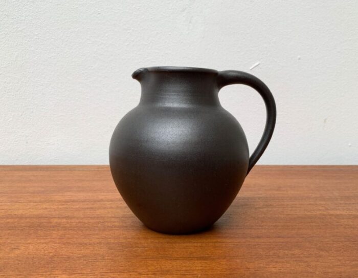 vintage west german studio pottery carafe vase by eva kumpmann 1970s 1