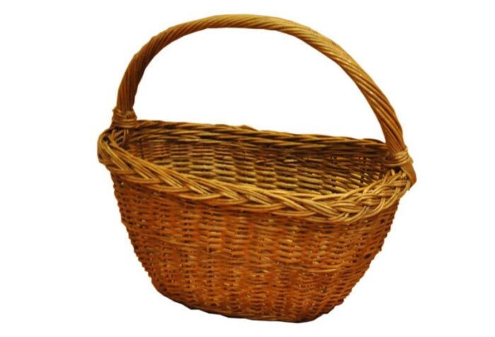 vintage wicker basket 1950s 7