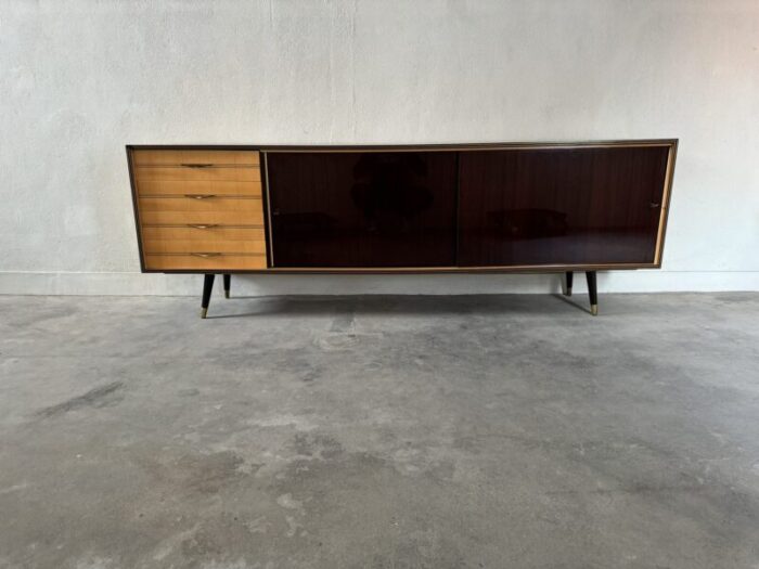 vintage wooden sideboard 1950s 4702