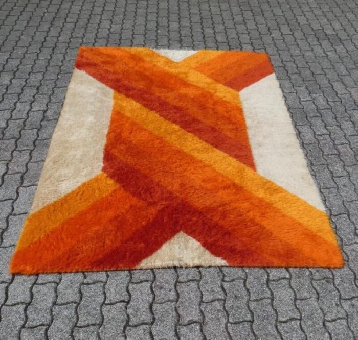 wool rug by hojer eksport wilton denmark 1970s 4169